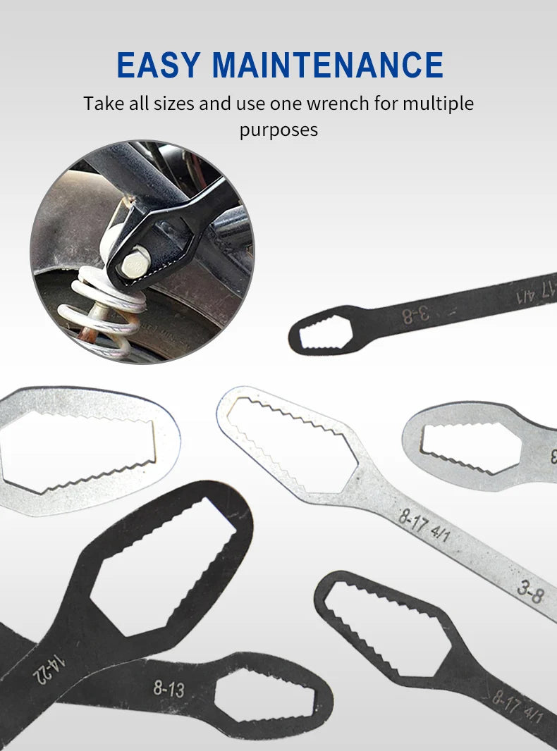 3-17mm Multifunction Double End Box Wrench Hex Solid