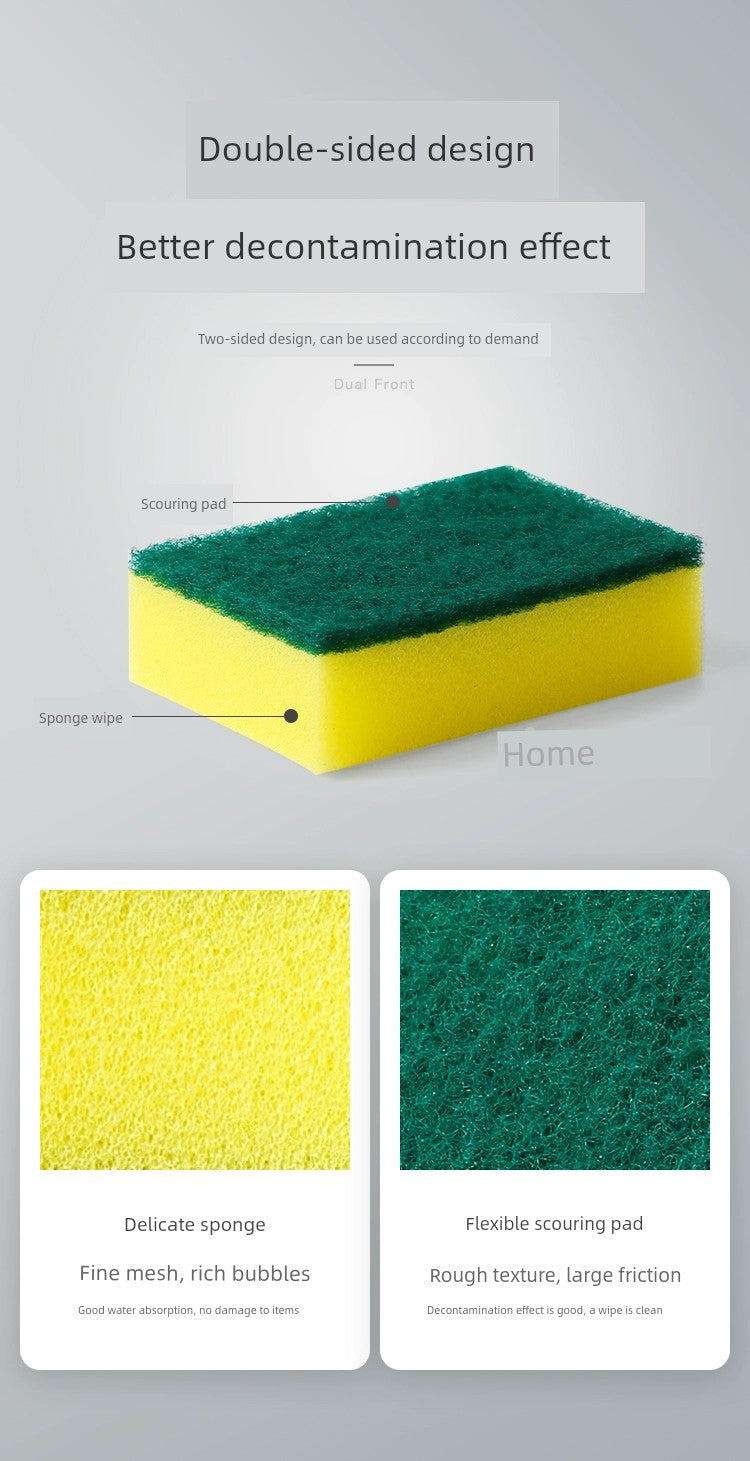 Durable Thickened Sponge Cloth Kitchen Cleaning Dishes