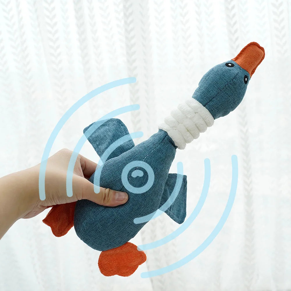 Pet Geese Sound Toy Bite-Resistant Teeth Cleaning