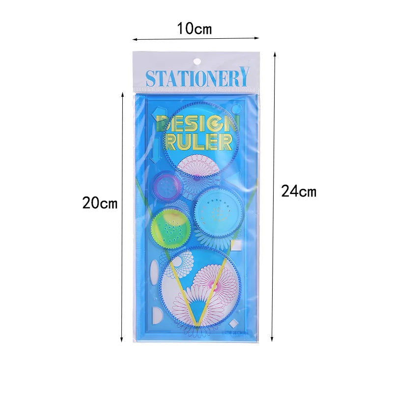 Spirograph Ruler Drawing Gear Interlocking Painting Toy