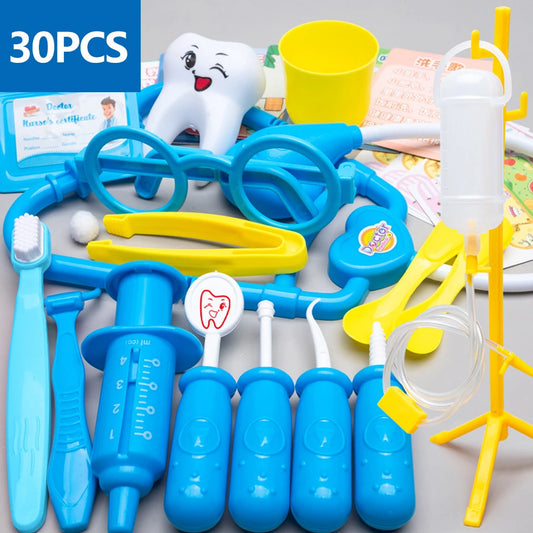 Kids Doctor Play Set 30PCS Medical Dentist Stethoscope