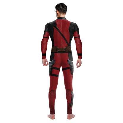 Wolverine Deadpool Cosplay Jumpsuit Halloween Party Suit