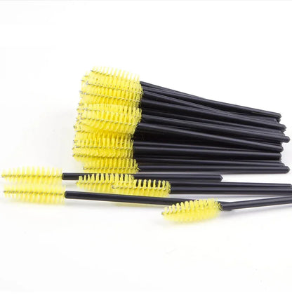 50/100Pcs Disposable Eyebrow Mascara Wands Eyelash Brush