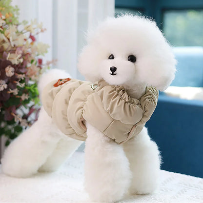 Soft Padded Winter Dog Coat Warm Vest for Small Medium