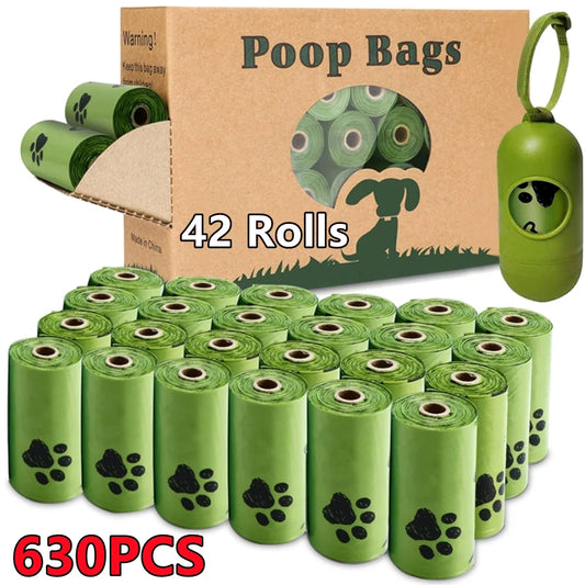 Biodegradable Dog Poop Bags Scented Waste Dispenser