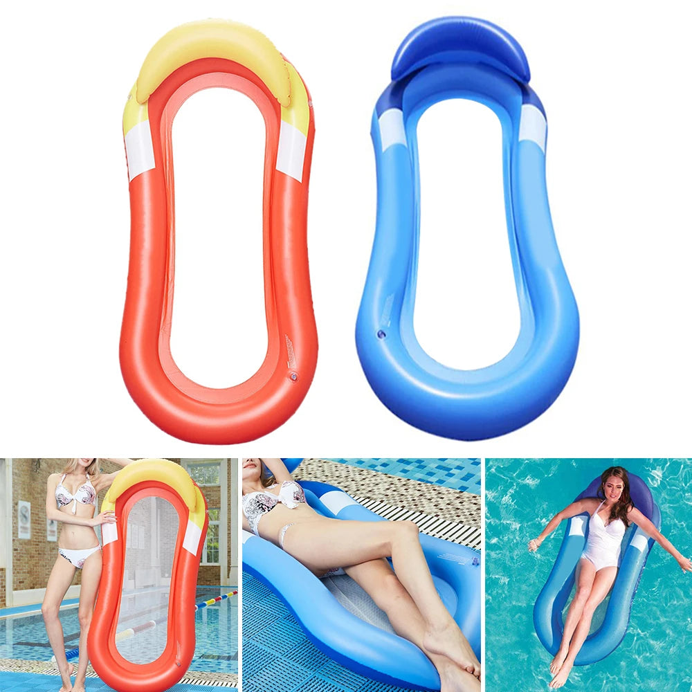 Foldable Inflatable Water Hammock Swimming Pool Lounge