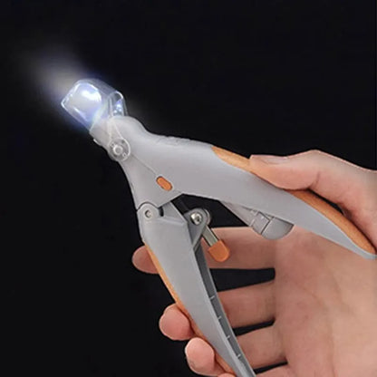 Pet Nail Clipper LED Light Multifunction Grooming Tool