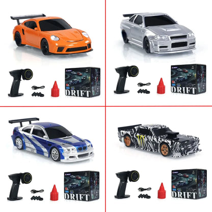 2.4G RC Drift Car 1/43 4WD High Speed Mini Racing Remote Car Gift