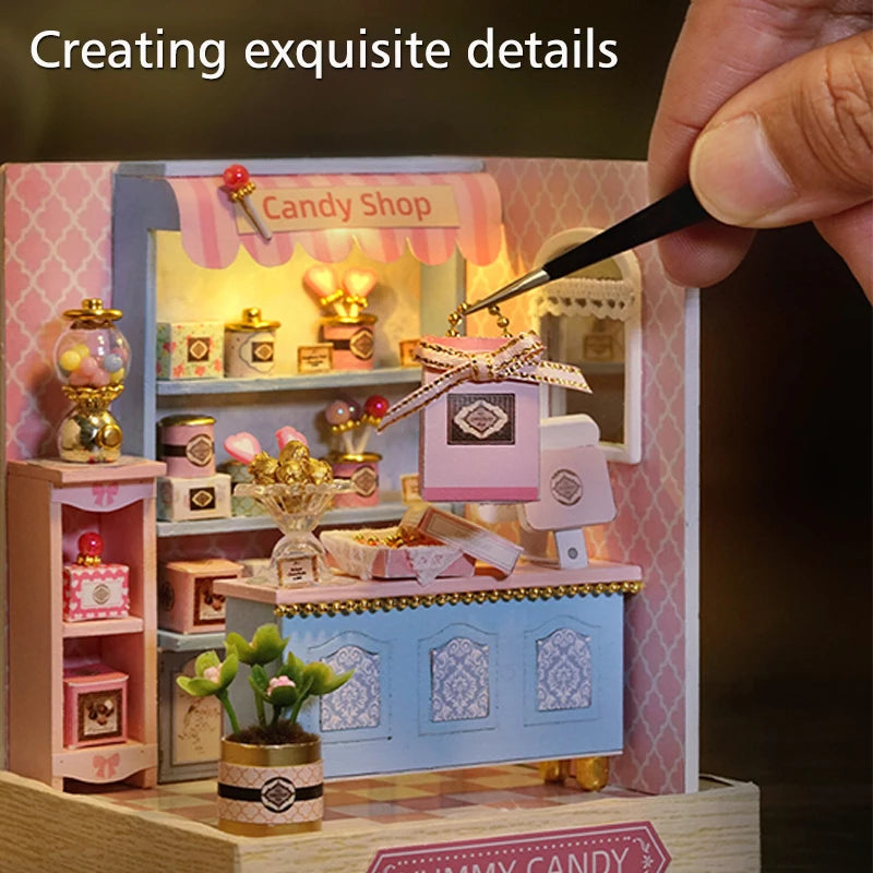 Magic Wooden Doll House DIY Room 3D Puzzle Kit