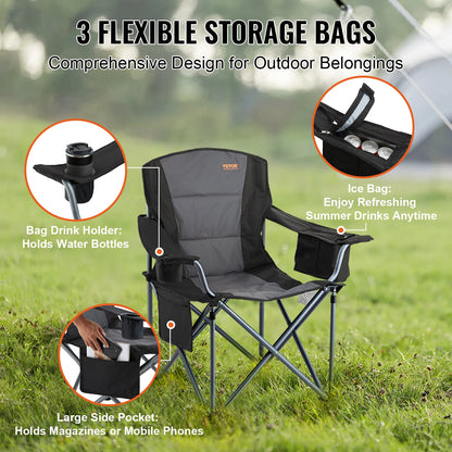 VEVOR Camping Chair 350lbs Ultralight Folding Seat