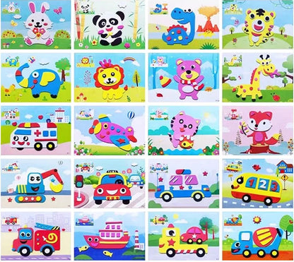 Kids 3D EVA Foam Stickers Animal Puzzle Educational Toy