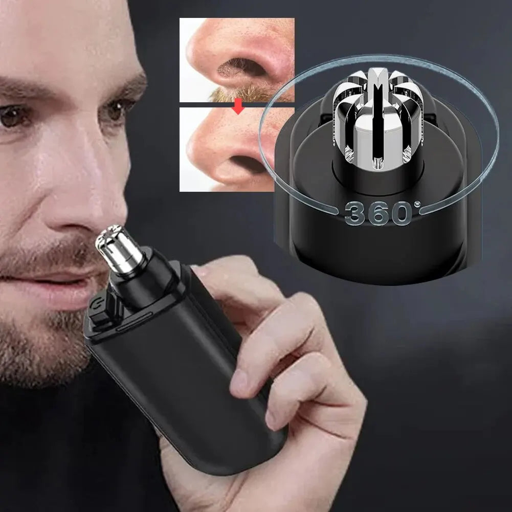 USB Charging Electric Nose Hair Trimmer 7000 RPM Face Care Tool