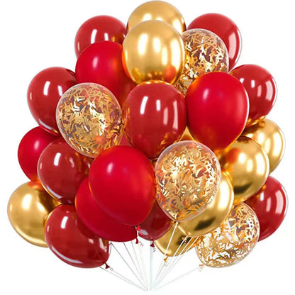 30pcs Confetti Metallic Chrome Balloons Wedding Decor