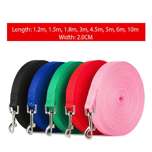 Long Outdoor Training Dog Leash for Small & Large Dogs