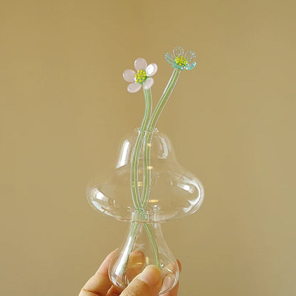 Mushroom Glass Vase Terrarium DIY Aromatherapy Bottle