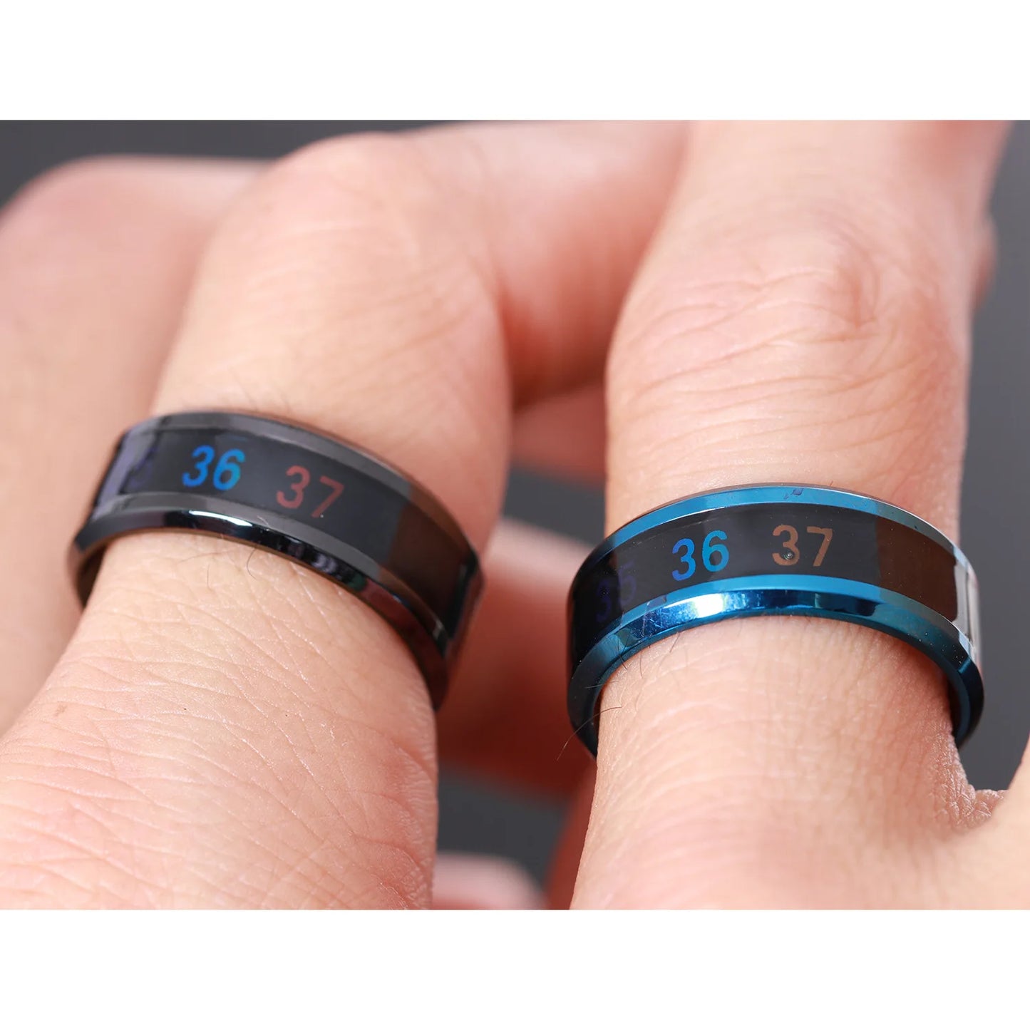 Titanium Steel Mood Temperature Sensitive Ring Waterproof