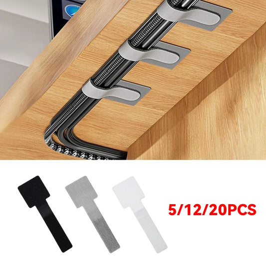 Reusable Self Adhesive Cable Ties Adjustable Cord Holder