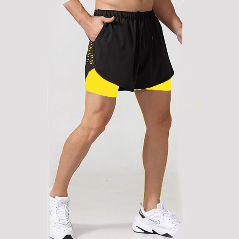 Men’s Quick Dry Sports Shorts Running Cycling Training Gym Outfit0428