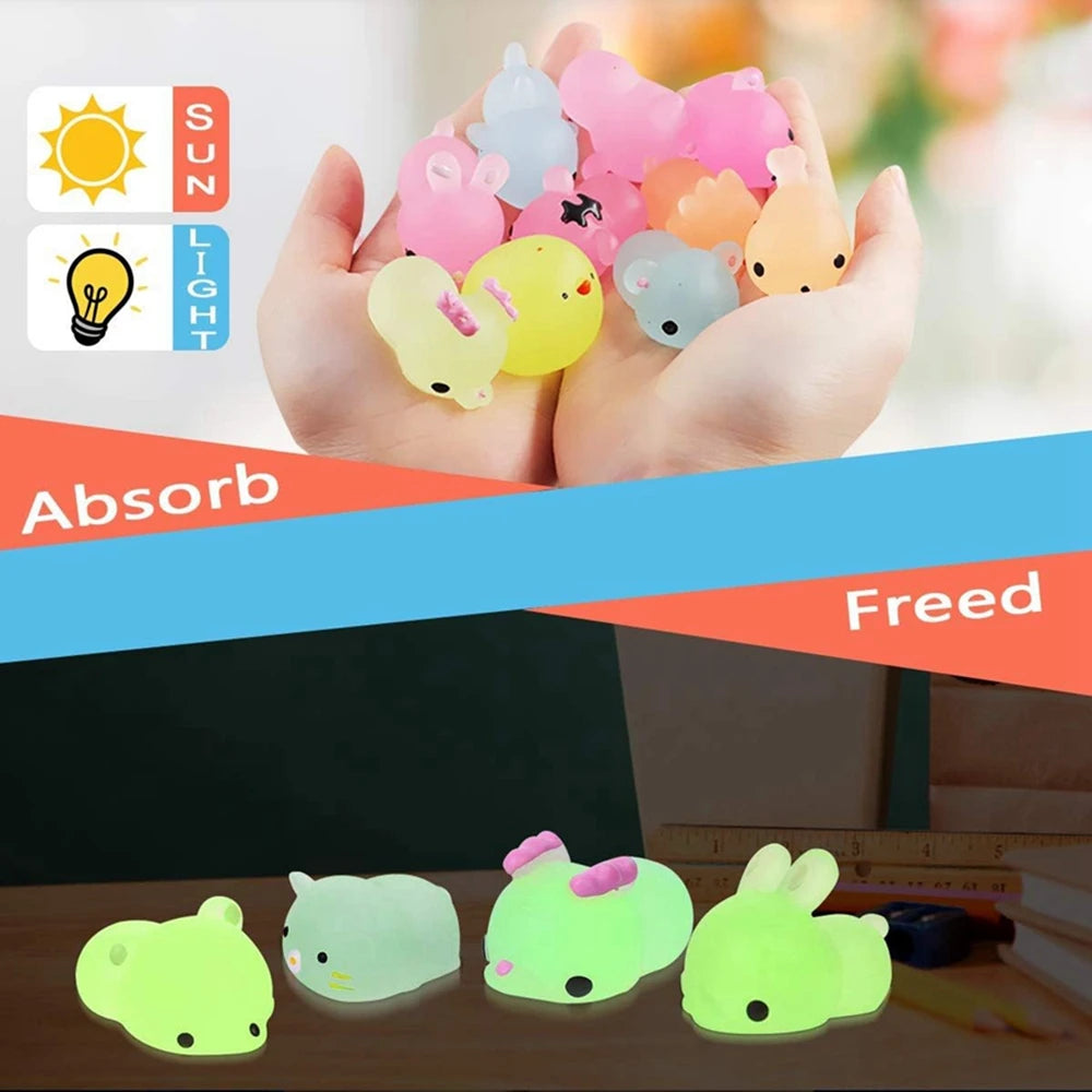 12/36PCS Kawaii Mochi Squishy Toys Party Stress Relief