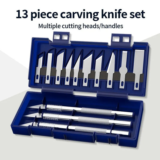 Metal Carving Knife Set (13 pcs)