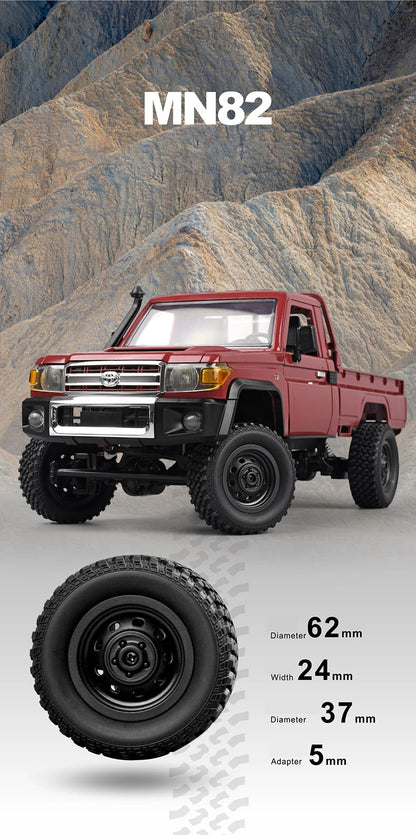 ZWN MN82 1:12 Retro RC Truck 4WD LED Pickup Model