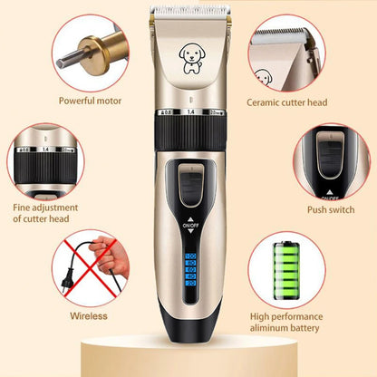 Professional Dog Hair Clipper Rechargeable Low Noise