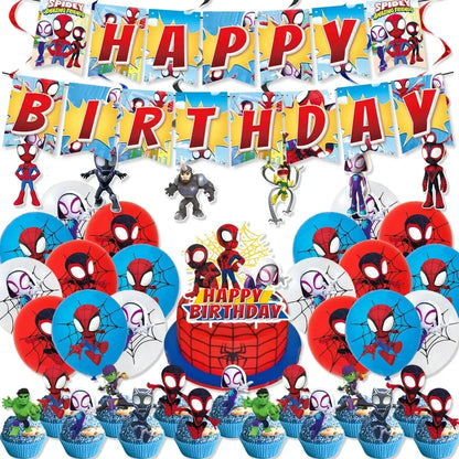 Marvel Birthday Party Disposable Tableware Spider-Man