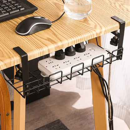 Under Desk Cable Management Tray Wire Organizer Storage Rack