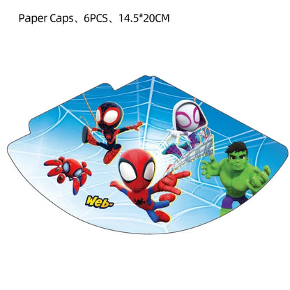 Marvel Birthday Party Disposable Tableware Spider-Man