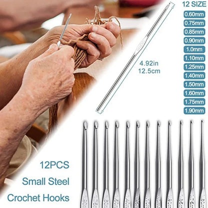 58-Piece Crochet Hook Set DIY Beginner Knitting Tools