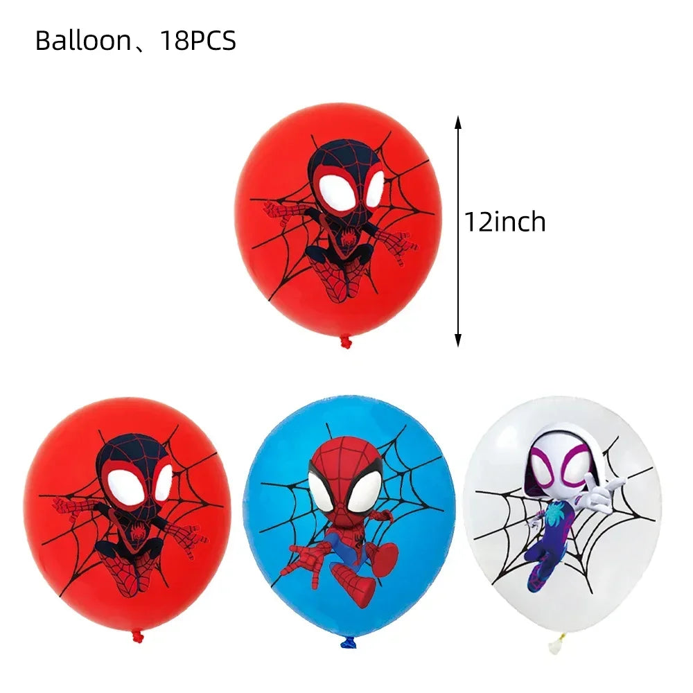 Marvel Birthday Party Disposable Tableware Spider-Man