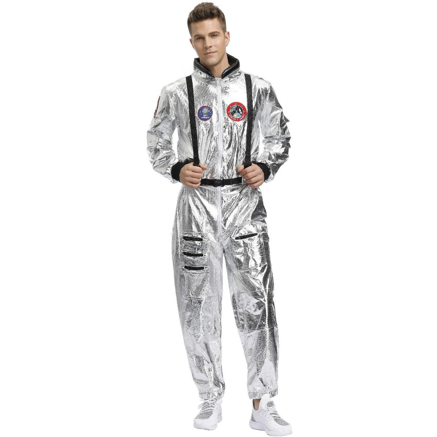 Astronaut Space Suit Costume Adult Kids Family Party Outfit