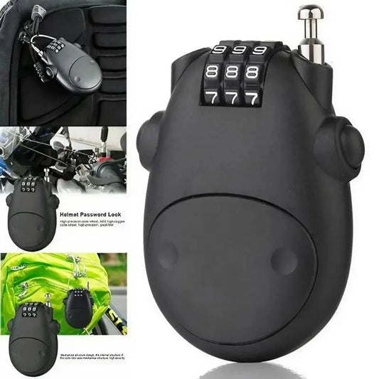 Motorcycle Helmet Lock Telescopic Wire Rope Padlock