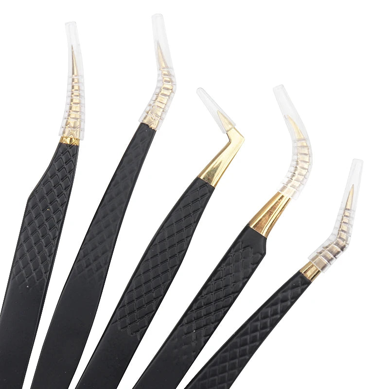 Anti-static Stainless Steel Eyelash Tweezers Precision