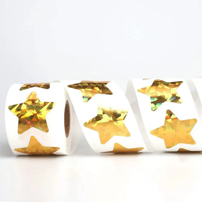 Colorful Star Stickers Holographic DIY School Rewards