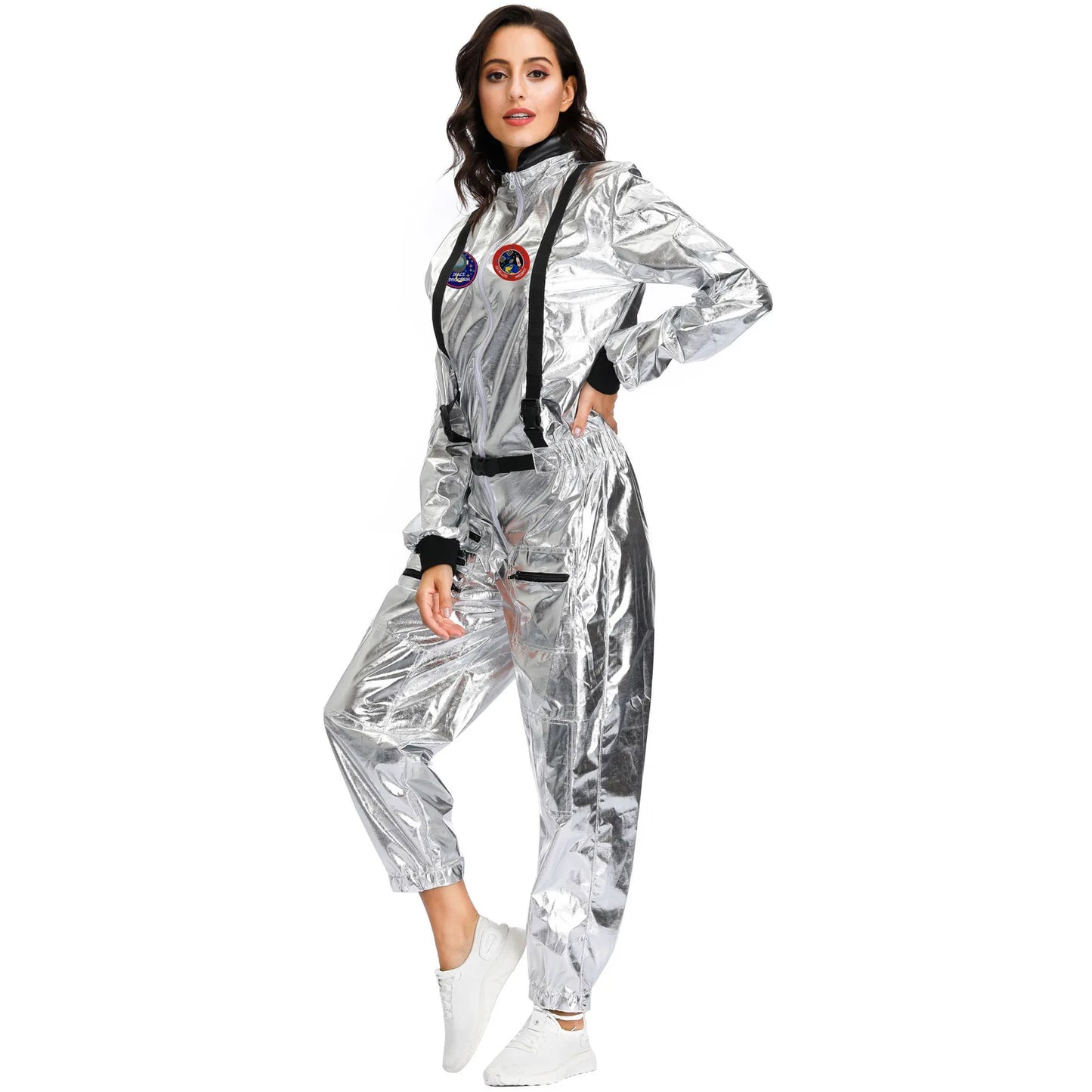 Astronaut Space Suit Costume Adult Kids Family Party Outfit