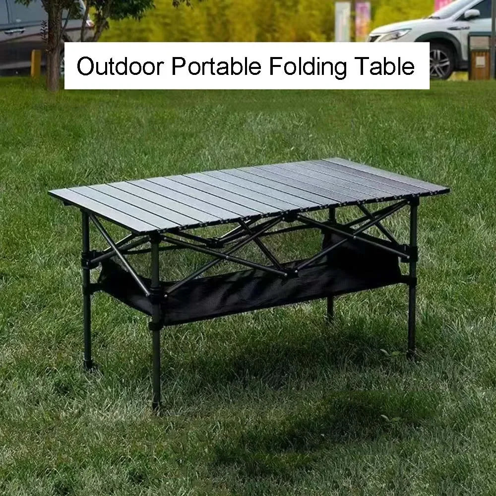 Outdoor Folding Long Table Storage Net Stable Picnic Desk