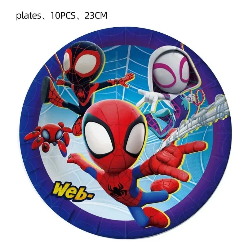 Marvel Birthday Party Disposable Tableware Spider-Man