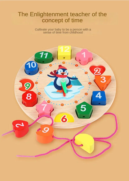 Montessori Wooden Baby Toys Educational Development Puzzle Gift