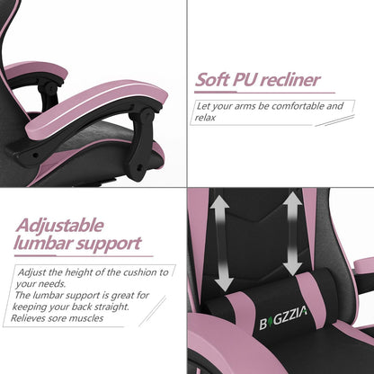 Gaming Chair Ergonomic PU Leather Office Racing Chair