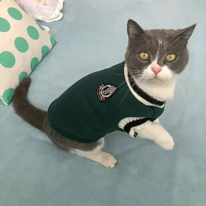 Pet Winter Jacket Cat Dog Sweater Warm Christmas Outfit