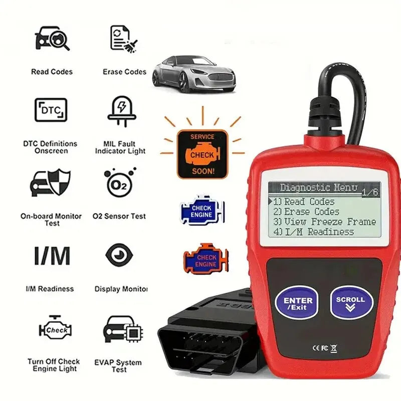 Car OBD2 Diagnostic Scanner Fault Code Reader