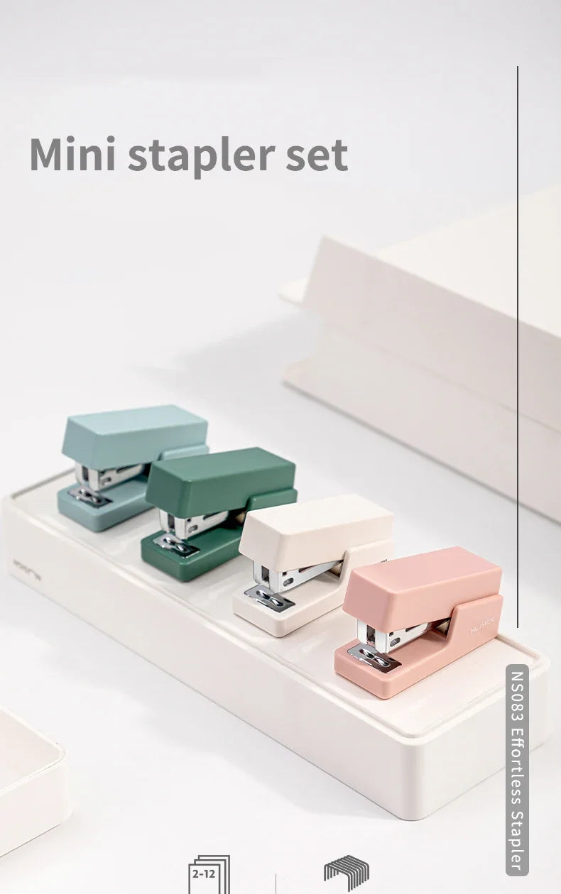 DELI Mini Stapler Set Portable Binding Machine