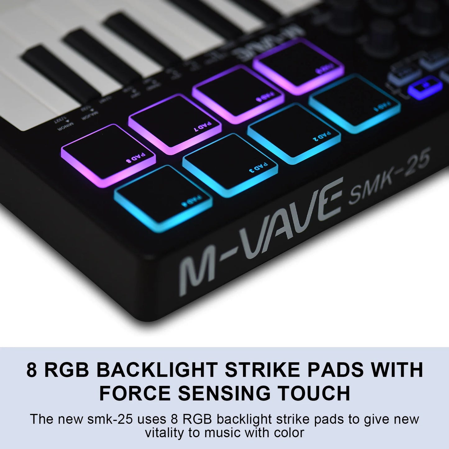 M-VAVE 25-Key MIDI Controller Mini USB Keyboard