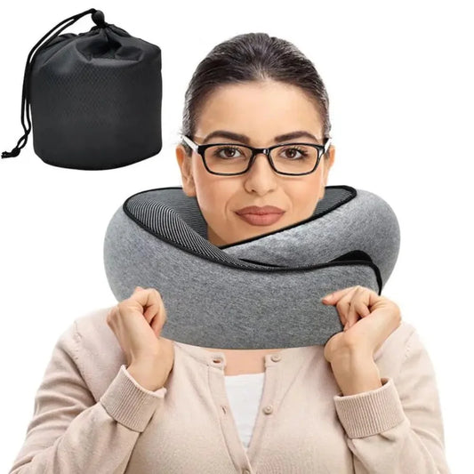 Travel Neck Pillow Memory Foam U-shaped Support Rest