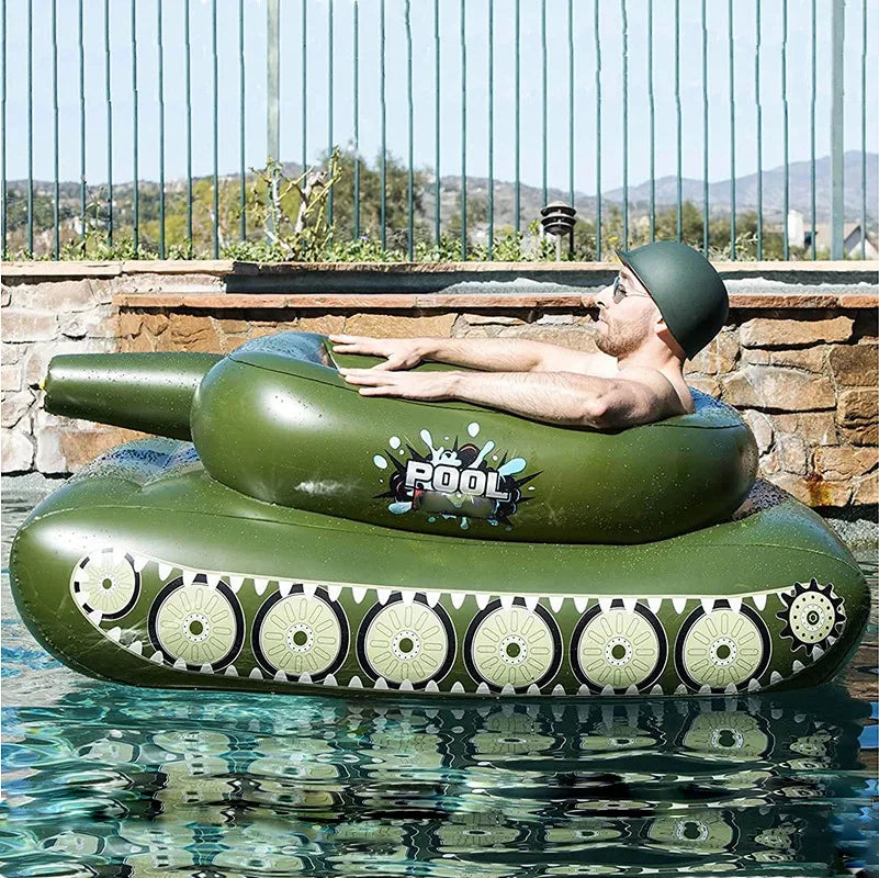 Giant Tank With Watergun Inflatable Pool Float Toy