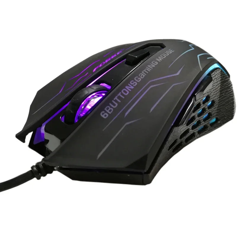 FORKA Silent Click USB Wired Gaming Mouse