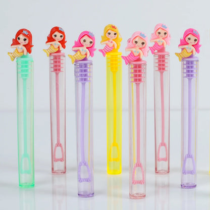 10pcs Mermaid Bubble Tube Soap Bottles Party Favors