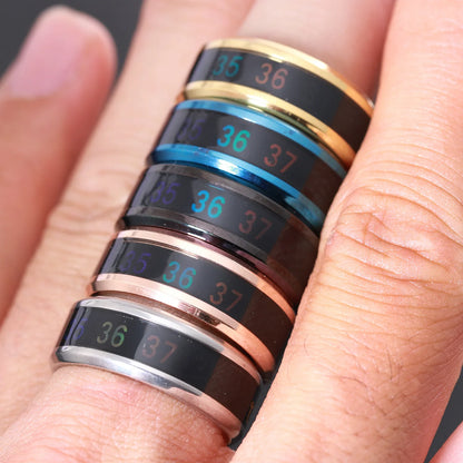 Titanium Steel Mood Temperature Sensitive Ring Waterproof