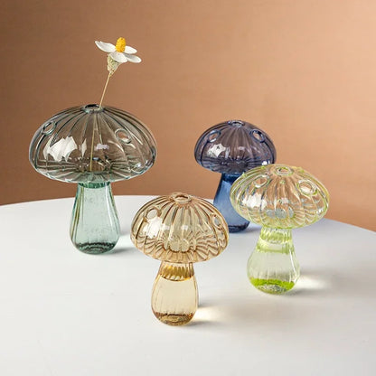 Mushroom Glass Vase Terrarium DIY Aromatherapy Bottle